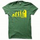 Tee shirt Evolution Insert coin jaune/vert bouteille