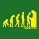 Tee shirt Evolution Insert coin jaune/vert bouteille