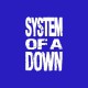 Tee shirt System of a Down blanc/bleu royal