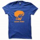 Tee shirt Afro Funk orange/bleu royal