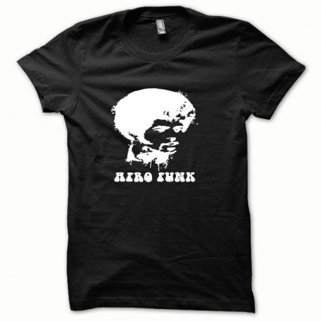 Tee shirt Afro Funk blanc/noir
