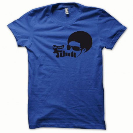 Tee shirt Afro Funk noir/bleu royal