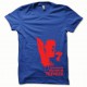 Tee shirt Afro Revolution rouge/bleu royal
