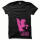 Tee shirt Afro Revolution rose/noir