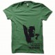 Camisa Revolución Afro negro / verde botella