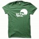 Tee shirt Afro Funk blanc/vert bouteille