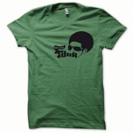 Camiseta del miedo del Afro negro / verde botella