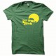 Tee shirt Afro Funk jaune/vert bouteille