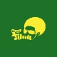 Shirt Afro Funk yellow / green bottle