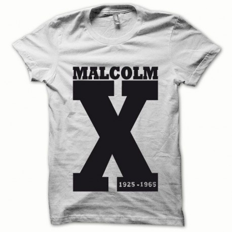 Tee shirt Malcom X noir/blanc