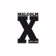 Malcolm X camiseta negro / blanco