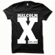 Tee shirt Malcom X blanc/noir