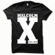 Malcolm X camiseta blanca / negro