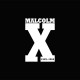 Tee shirt Malcom X blanc/noir