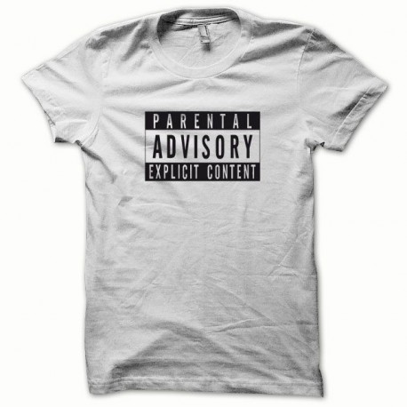 Tee shirt Parental Advisory noir/blanc