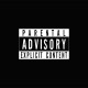 Tee shirt Parental Advisory blanc/noir