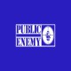 Public Enemy t-shirt white / royal